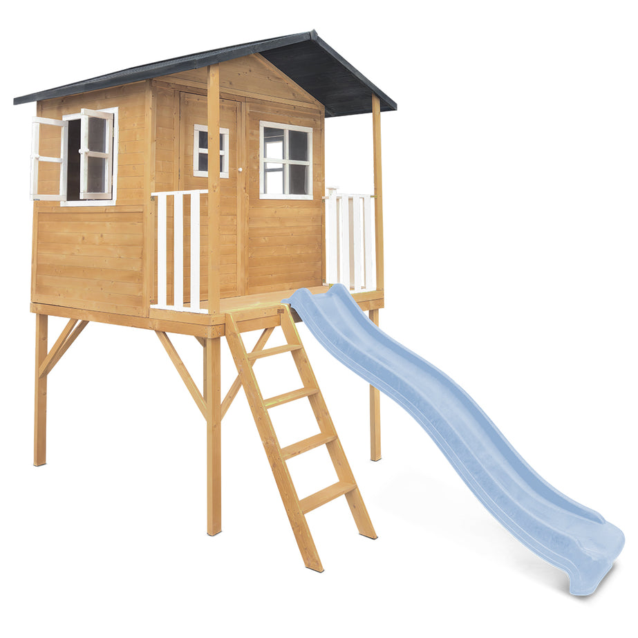Burleigh Cubby House with 2.2m Slide (Pastel Blue)