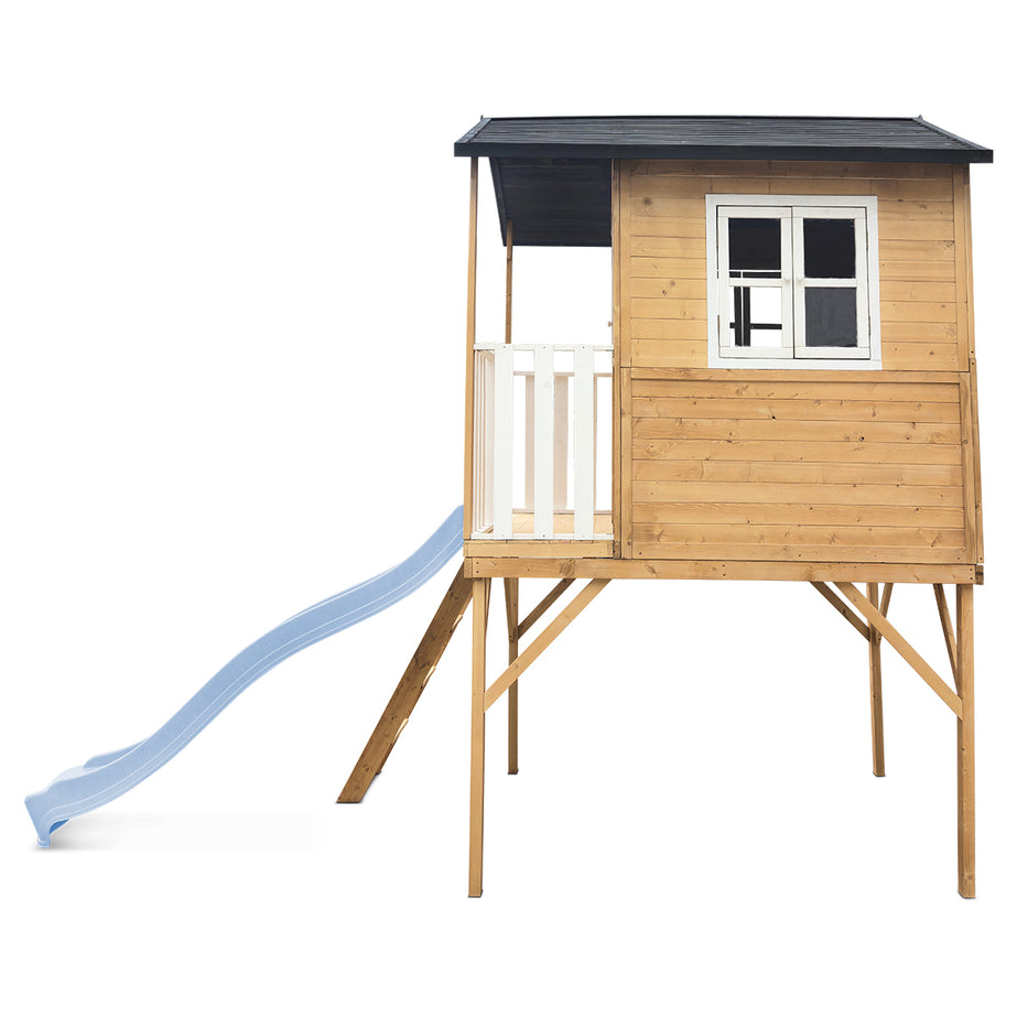 Burleigh Cubby House with 2.2m Slide (Pastel Blue)