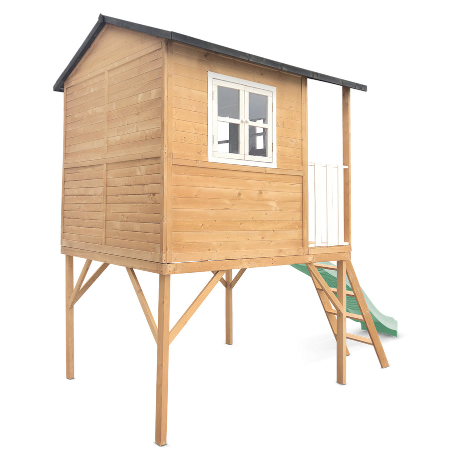 Burleigh Cubby House with 2.2m Slide (Pastel Green)