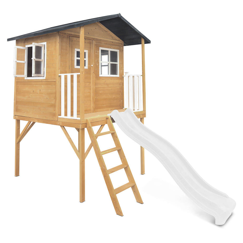 Burleigh Cubby House with 2.2m Slide (White)