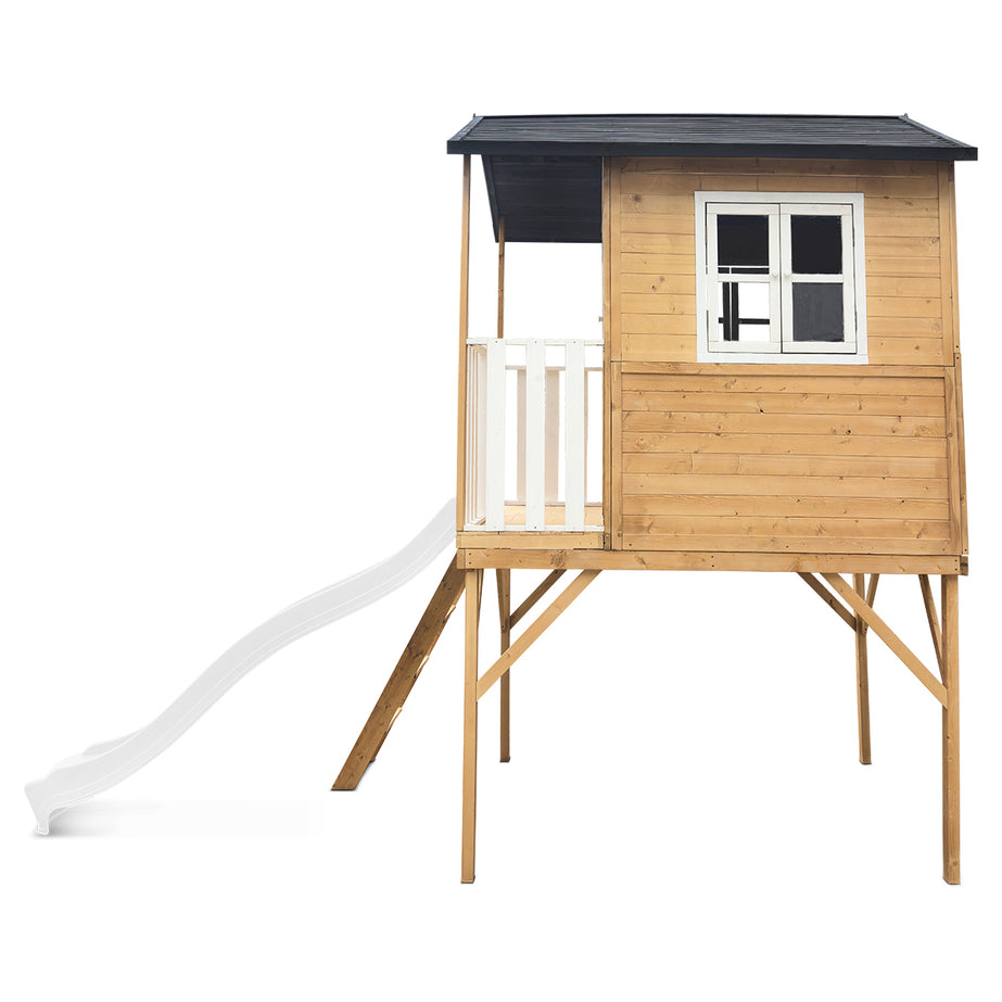 Burleigh Cubby House with 2.2m Slide (White)