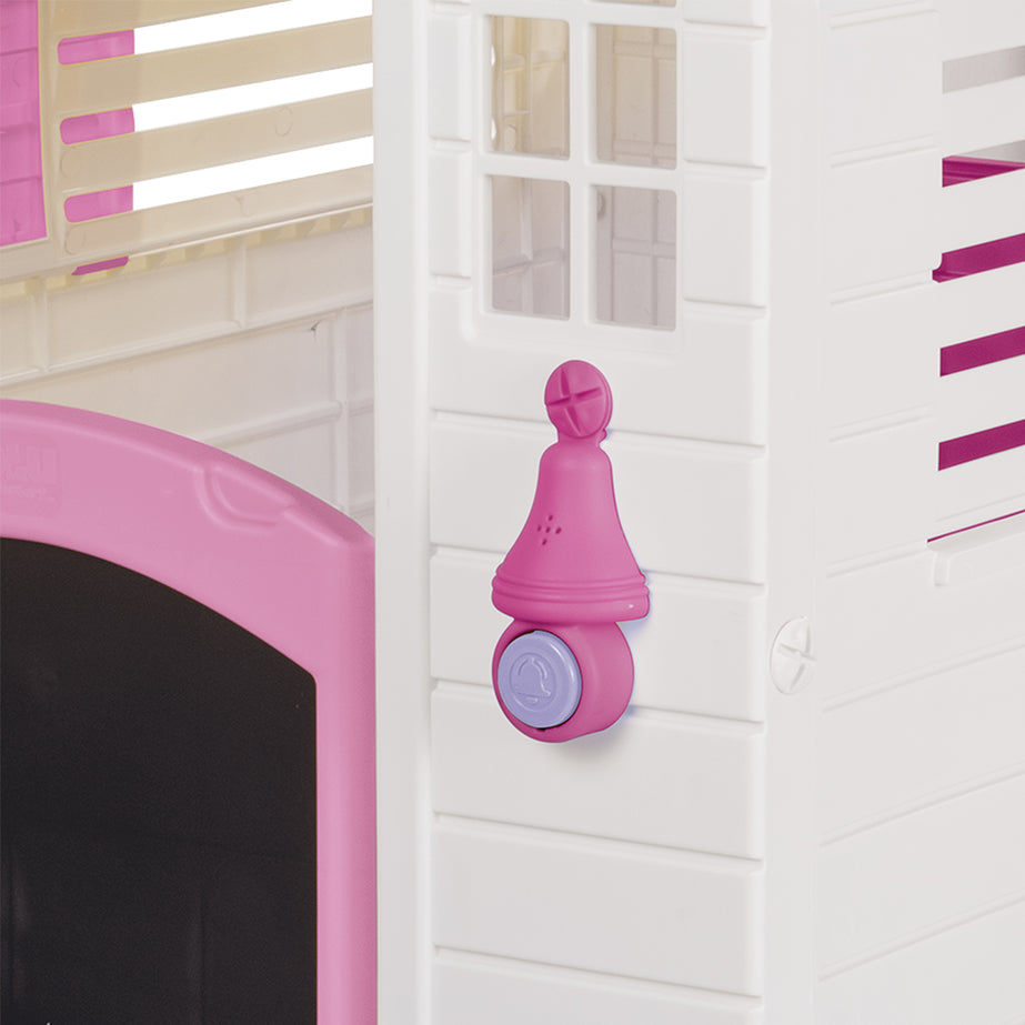 Garden Playhouse with Pink Fence