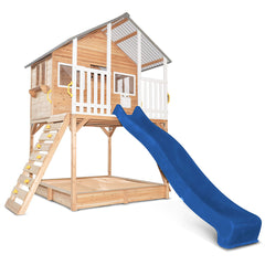 Winchester Cubby House (Elevated 1.2m) with 2.2m Slide (Blue)
