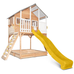 Winchester Cubby House (Elevated 1.2m) with 2.2m Slide (Yellow)