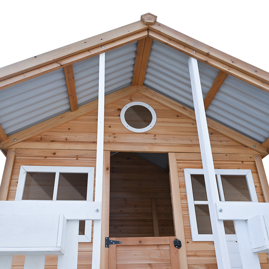 Winchester Cubby House with 1.45m Elevation Platform and 3m Green Slide