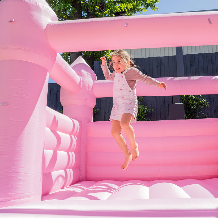 Palace Jumping Castle - Pastel Pink