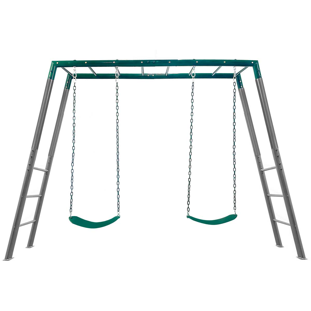Stanley Commercial Steel 2-in-1 Monkey Bars & Swing Set