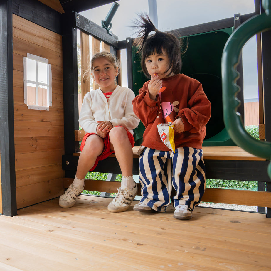 Claremont Swing Set & Playground with 2.2m Slide (Green)