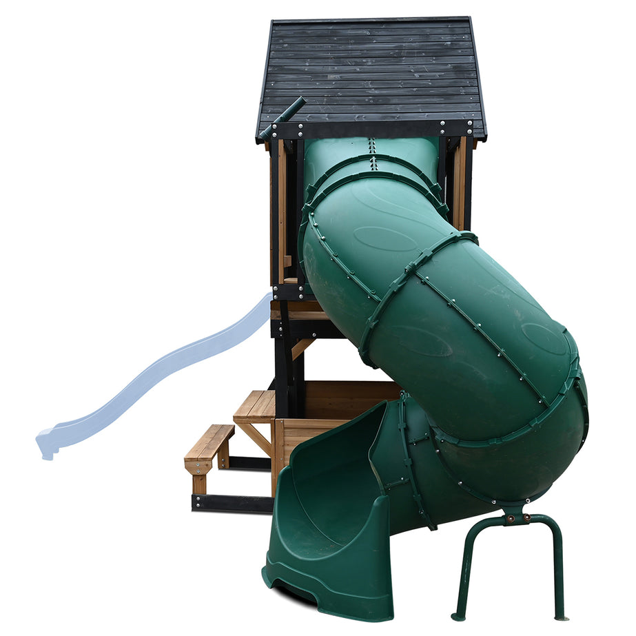 Claremont Swing Set & Playground with 2.2m Slide (Pastel Blue)