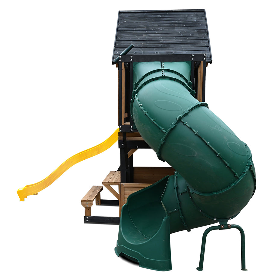 Claremont Swing Set & Playground with 2.2m Slide (Yellow)