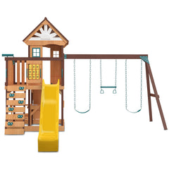 Coventry Swing Set & Playground with 2.2m Slide (Yellow)