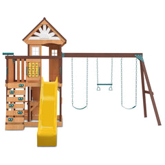 Coventry Swing Set & Playground with 2.2m Slide (Yellow)