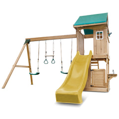Montrose Swing Set & Playground with 2.2m Slide (Yellow)