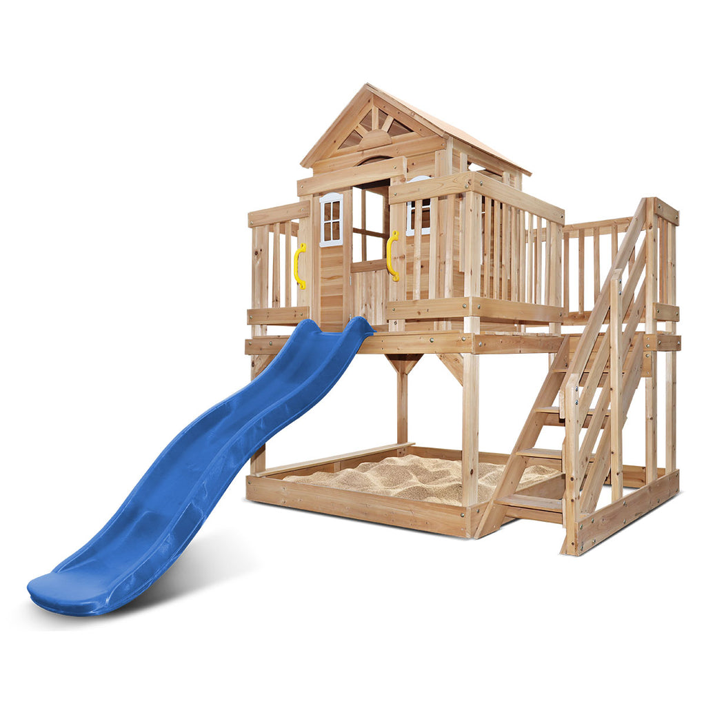 Lifespan Kids Silverton Cubby House with Slide (Blue)