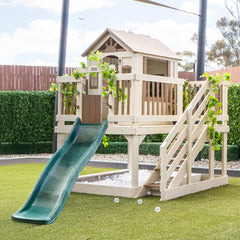 Silverton Cubby House with 1.8m Slide (Green)