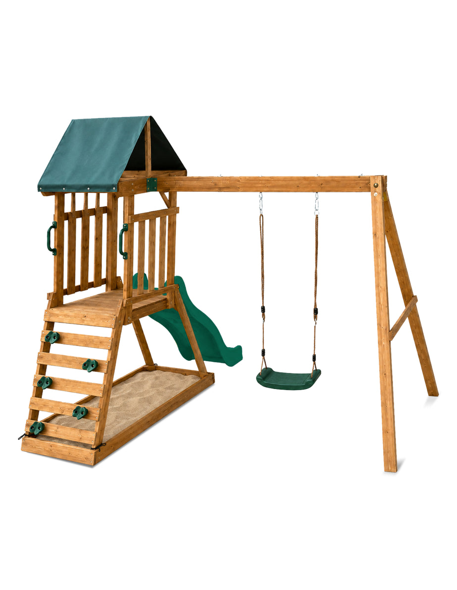 Wattle Play Centre with 1.8m Green Slide