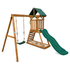 Wattle Play Centre with 1.8m Green Slide