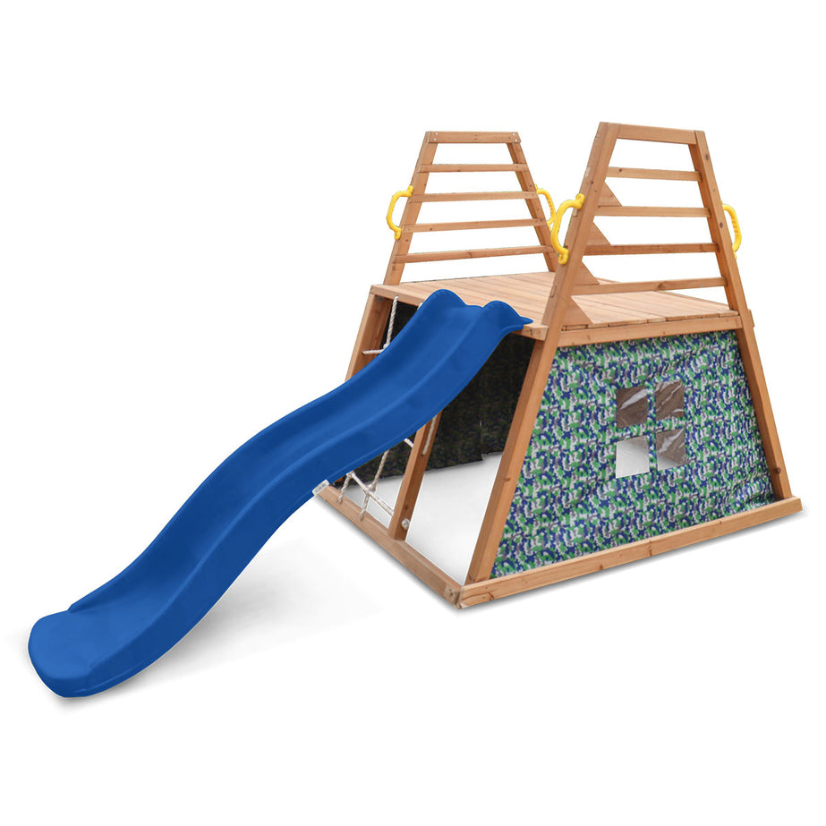 Cooper Climb & 1.8m Slide (Blue)