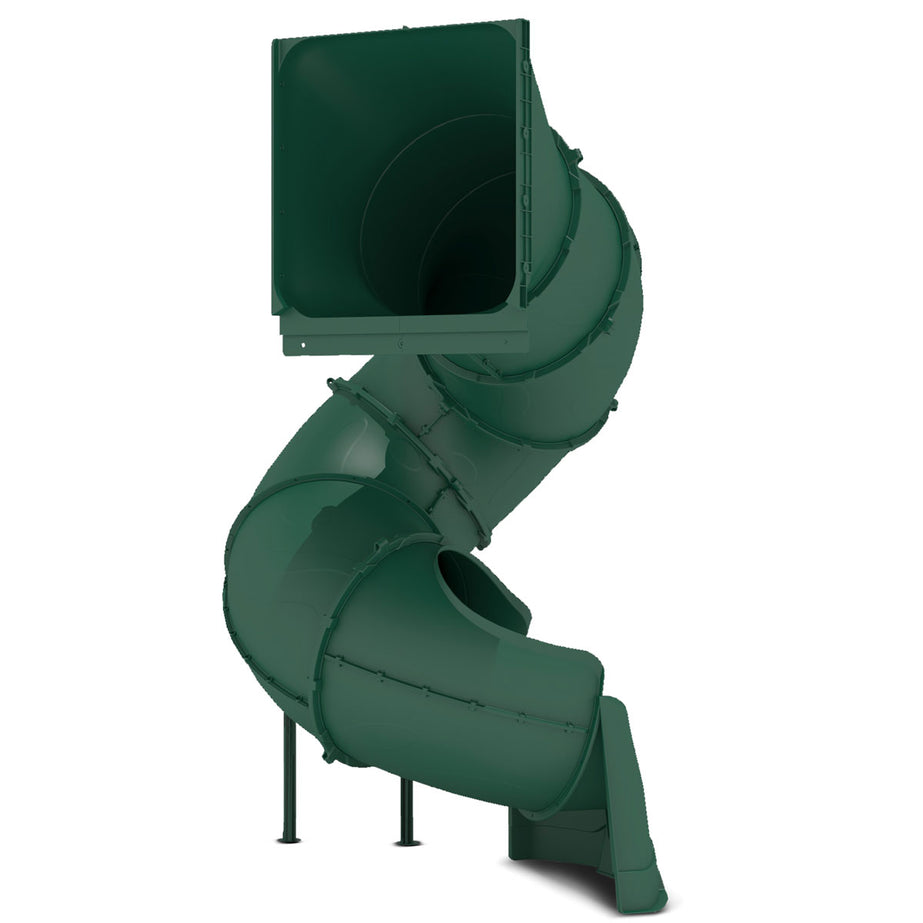 2.9m Spiral Tube Slide - Green