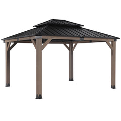 Yardtopia Maryborough 3m x 3.6m Timber & Steel Double Hip Roof Gazebo