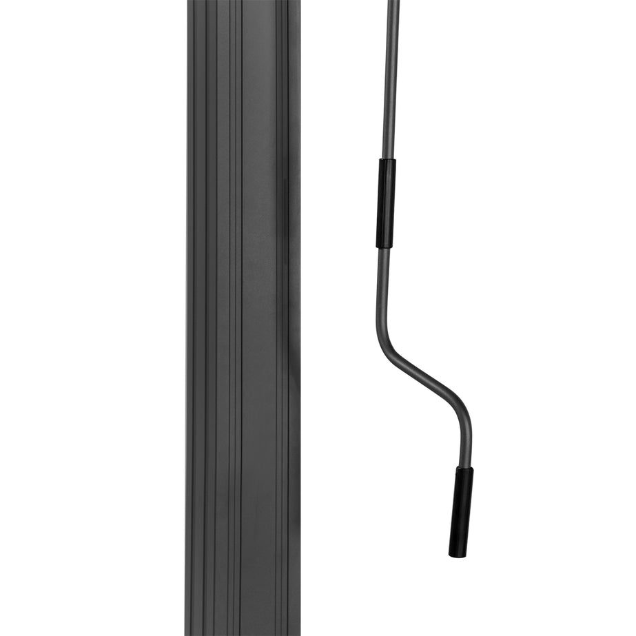 Yardtopia Elmont 3m x 3m Aluminium Adjustable Louvre Pergola (Charcoal Grey)