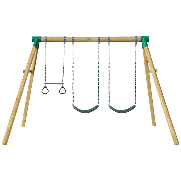 Wesley Double Swing With Trapeze