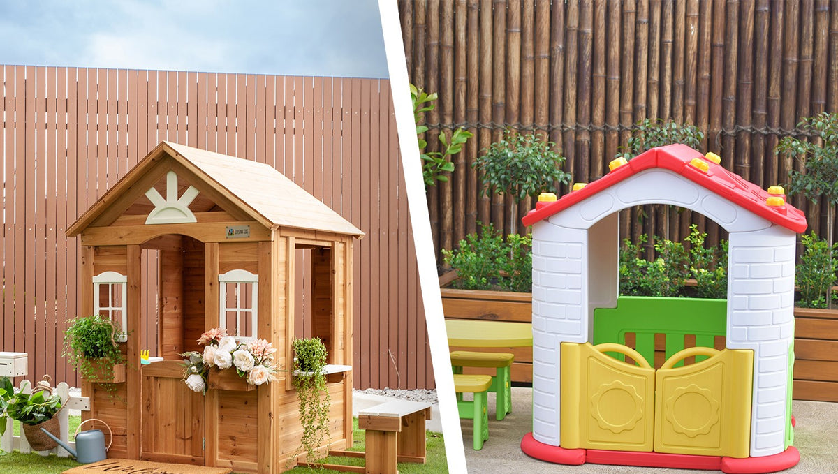 Plastic vs Wooden Cubby Houses, which one should you choose?