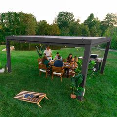 Backyard Discovery Trenton Steel Pergola 3.6m x 4.9m x 2.3m (16ft x 12ft)