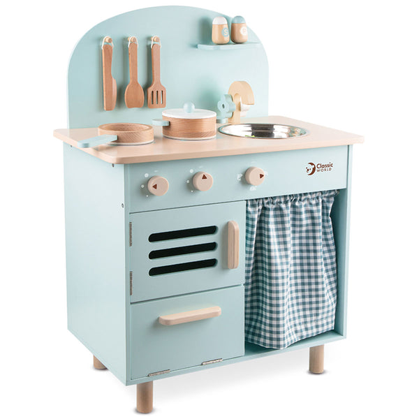 Blue Retro Play Kitchen by Classic World