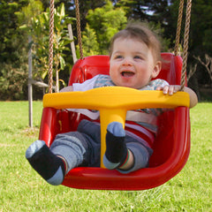 Baby Swing Seat Attachment (Red & Yellow)