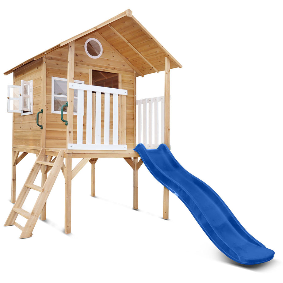 Archie Cubby House (Elevated) with 1.8m Slide (Blue)