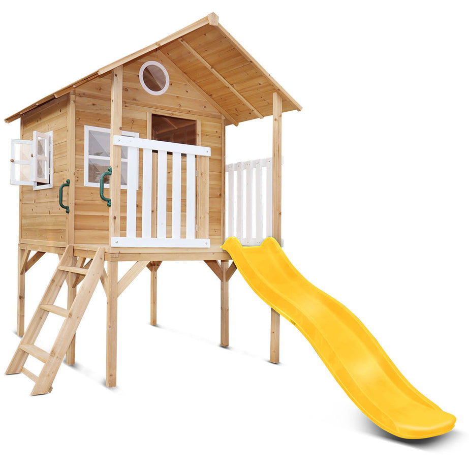 Archie Cubby House (Elevated) with 1.8m Slide (Yellow)