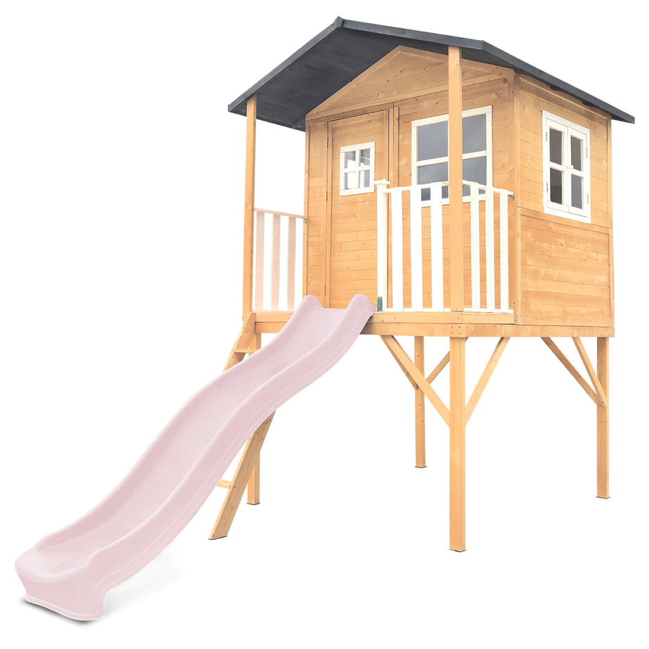Burleigh Cubby House with 2.2m Slide (Pastel Pink)