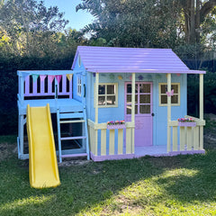 Finley Cubby House with 1.8m Slide (Yellow)