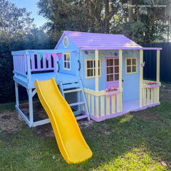 Finley Cubby House with 1.8m Slide (Yellow)