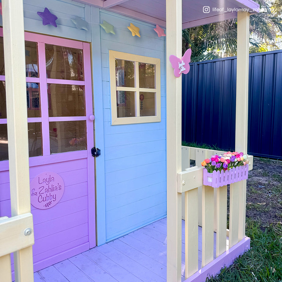 Finley Cubby House with 1.8m Slide (Yellow)