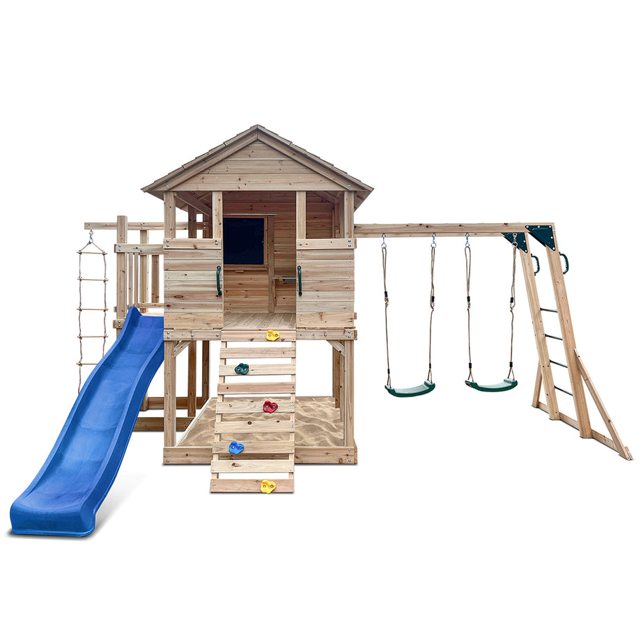 Kingston Cubby House with 2.2m Slide (Blue)