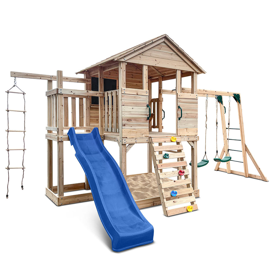 Kingston Cubby House with 2.2m Slide (Blue)