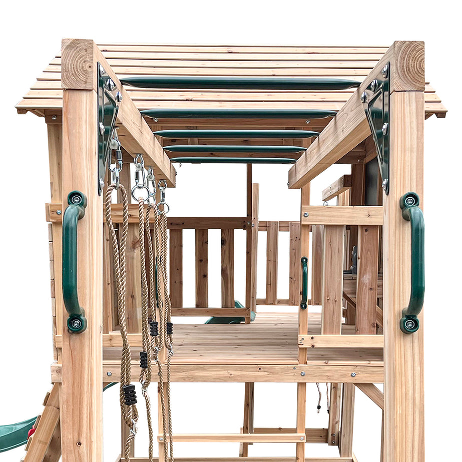 Kingston Cubby House with 2.2m Slide (Green)