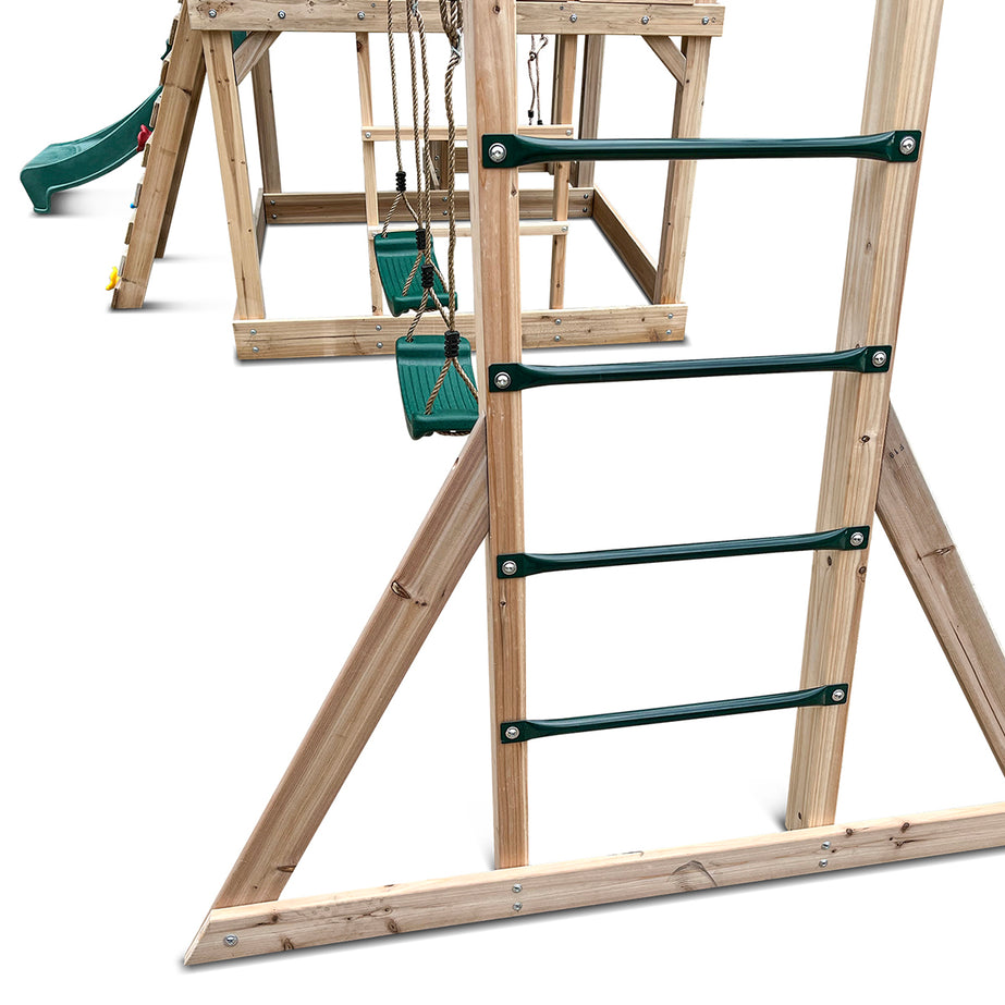 Kingston Cubby House with 2.2m Slide (Green)