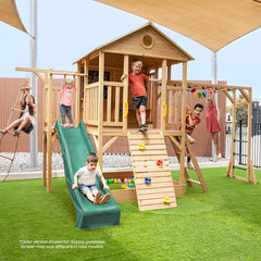 Kingston Cubby House with 2.2m Slide (Green)