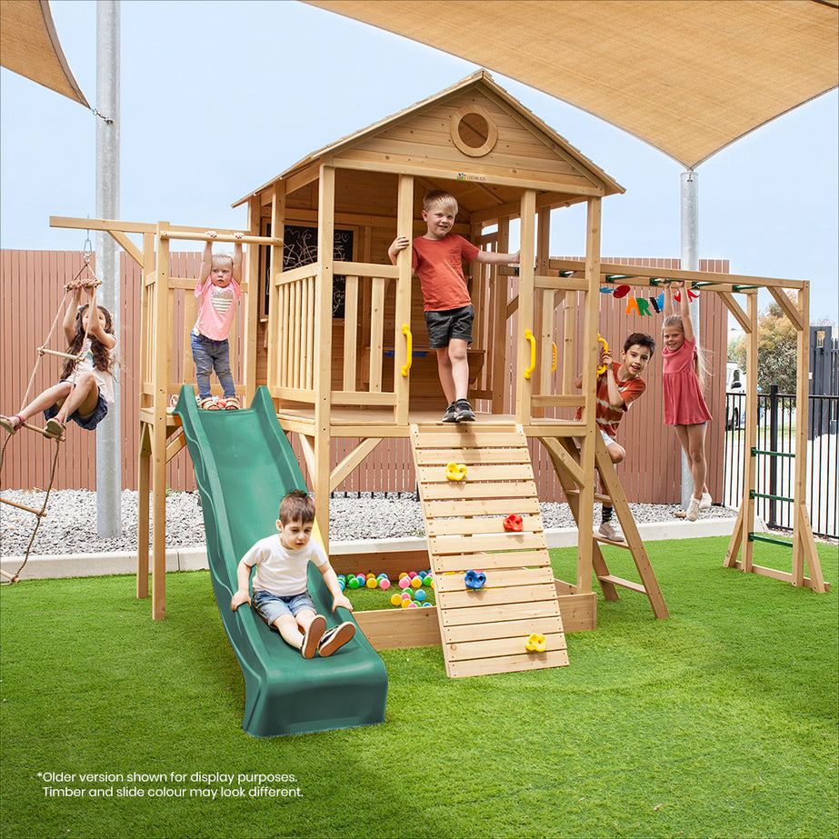 Kingston Cubby House with 2.2m Slide (Pastel Blue)