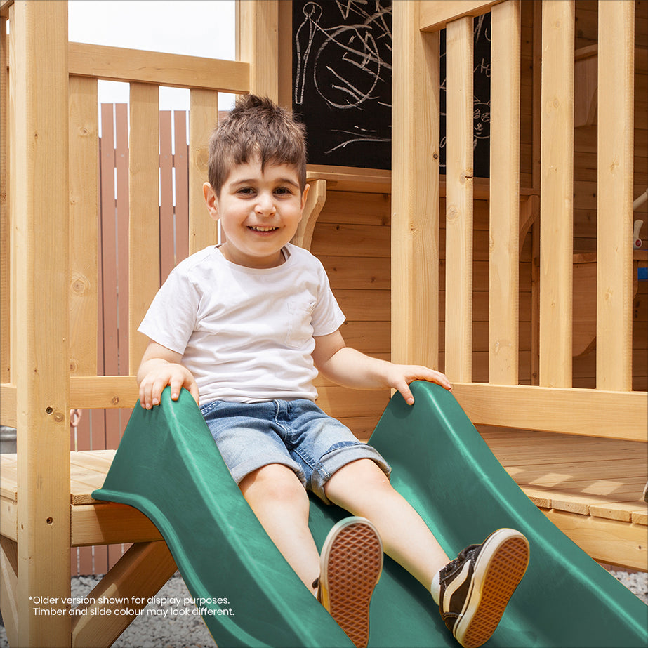 Kingston Cubby House with 2.2m Slide (Pastel Blue)