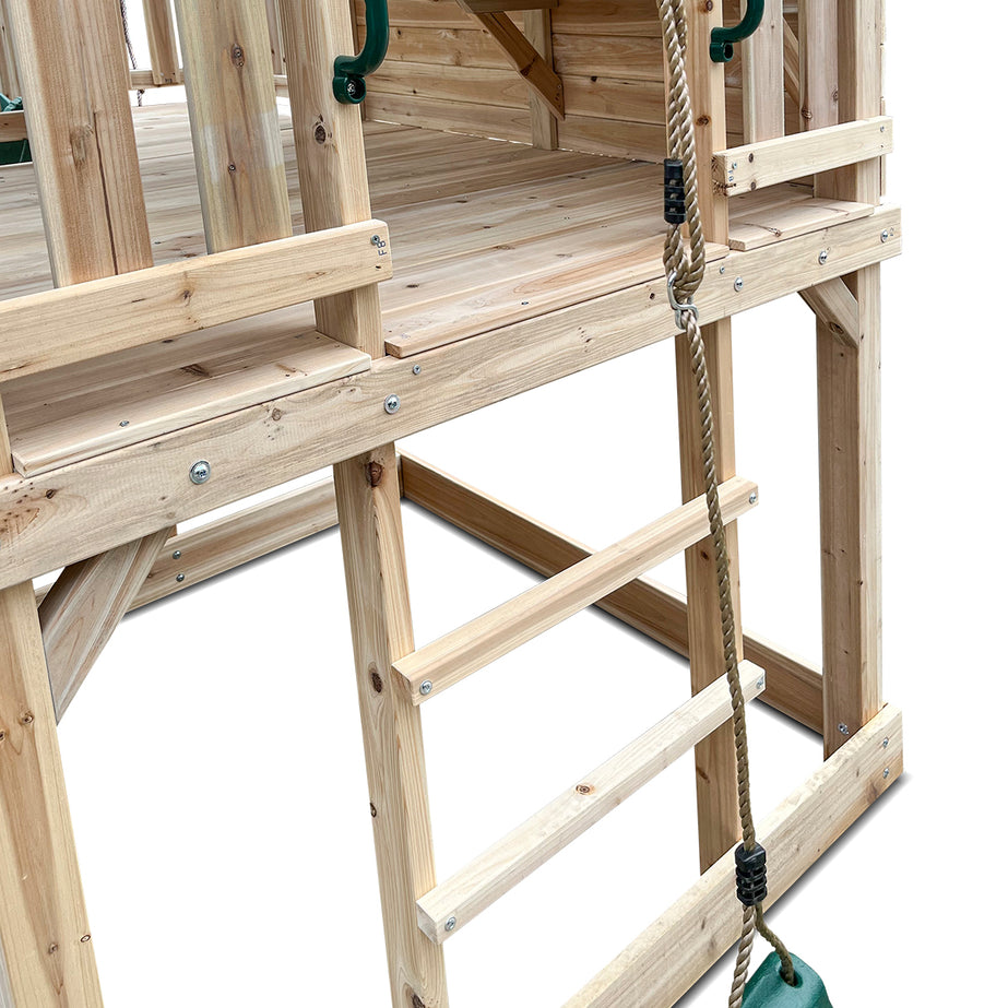 Kingston Cubby House with 2.2m Slide (Pastel Green)