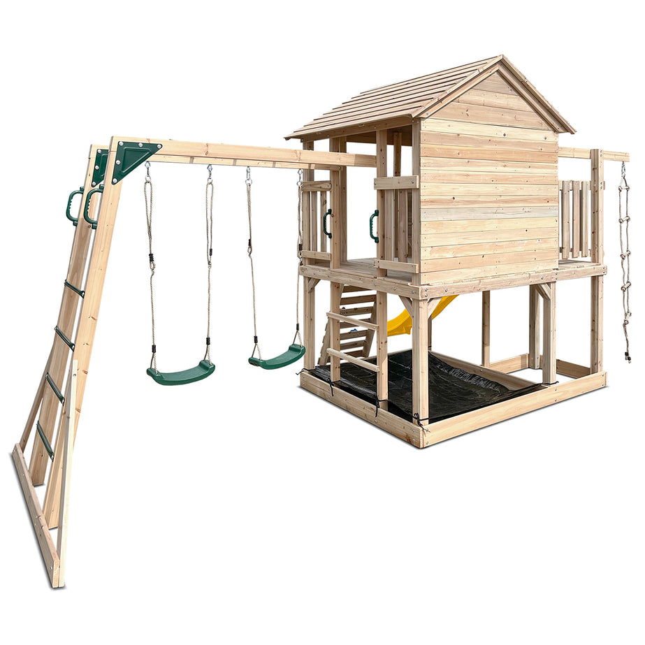 Kingston Cubby House with 2.2m Slide (Yellow)
