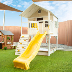 Warrigal Cubby House with Yellow Slide