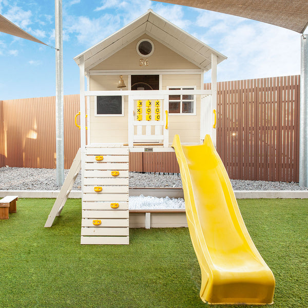 Warrigal Cubby House with Yellow Slide