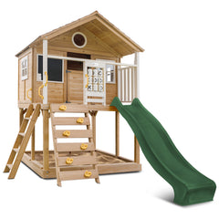 Warrigal Cubby House with 2.2m Slide (Green)