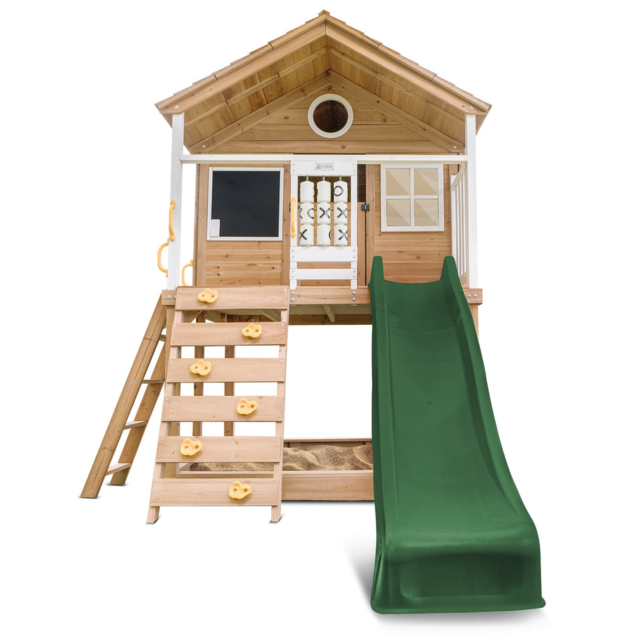 Warrigal Cubby House with 2.2m Slide (Green)