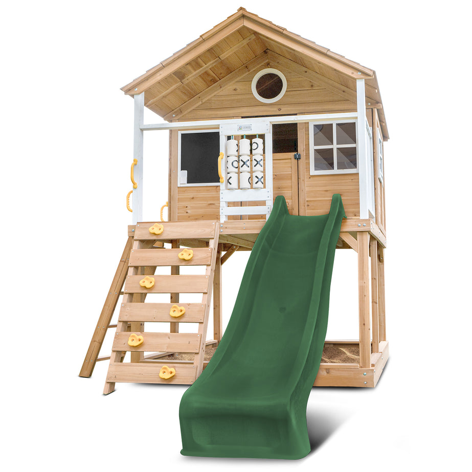 Warrigal Cubby House with 2.2m Slide (Green)